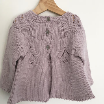 Tulip Time Cardigan in Debbie Bliss Baby Cashmerino BJ32