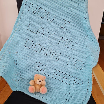 Now I lay me down to sleep Filet Blanket