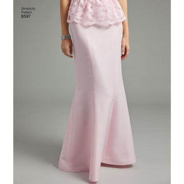 Simplicity 8597 Women's Special Occasion Skirts - Sewing Pattern
