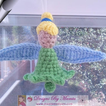 Crochet Tink Fairy Doll Crib Fairy Mobile Baby Soft Toy