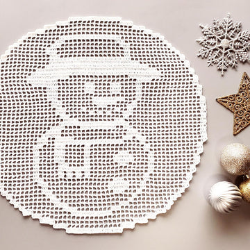 Snowman Doily