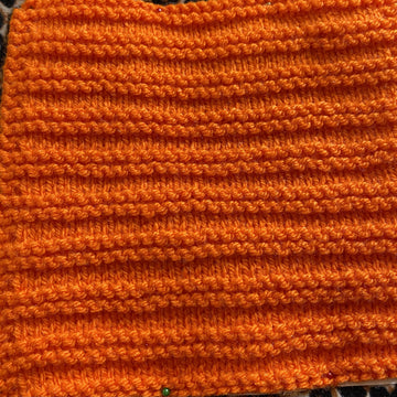 Knit and Purl Patchwork Blanket