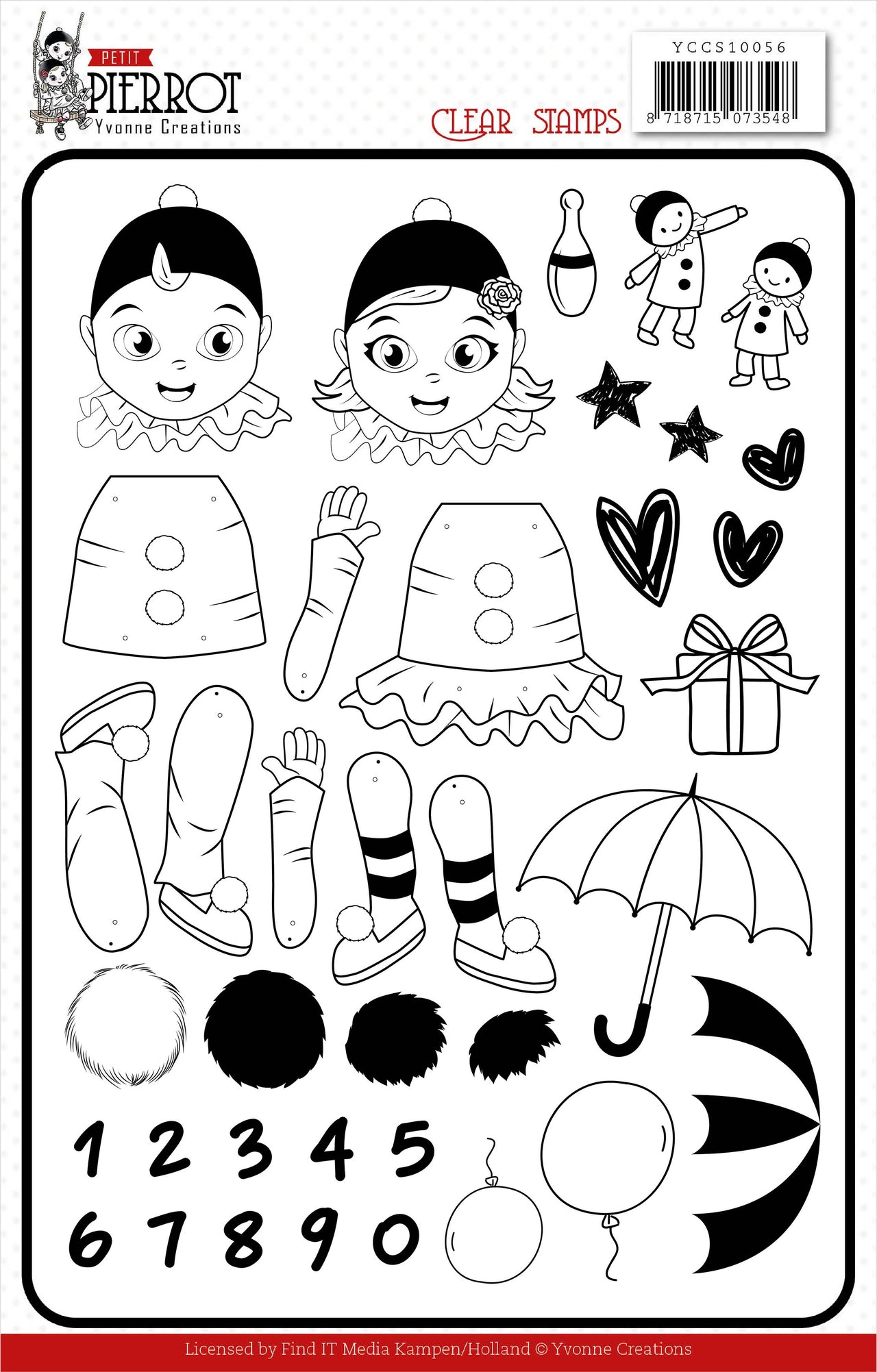 Find It Trading Yvonne Creations Clear Stamps - Petit Pierrot