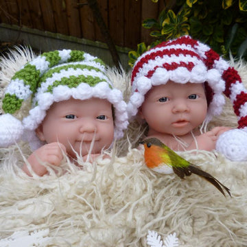 Long/Short Tailed Wee Willie Winkie Style Crocheted Christmas/ Winter Hat Pattern