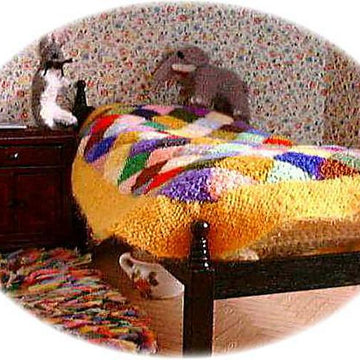 1:12th scale Childs bedding and rabbit toy