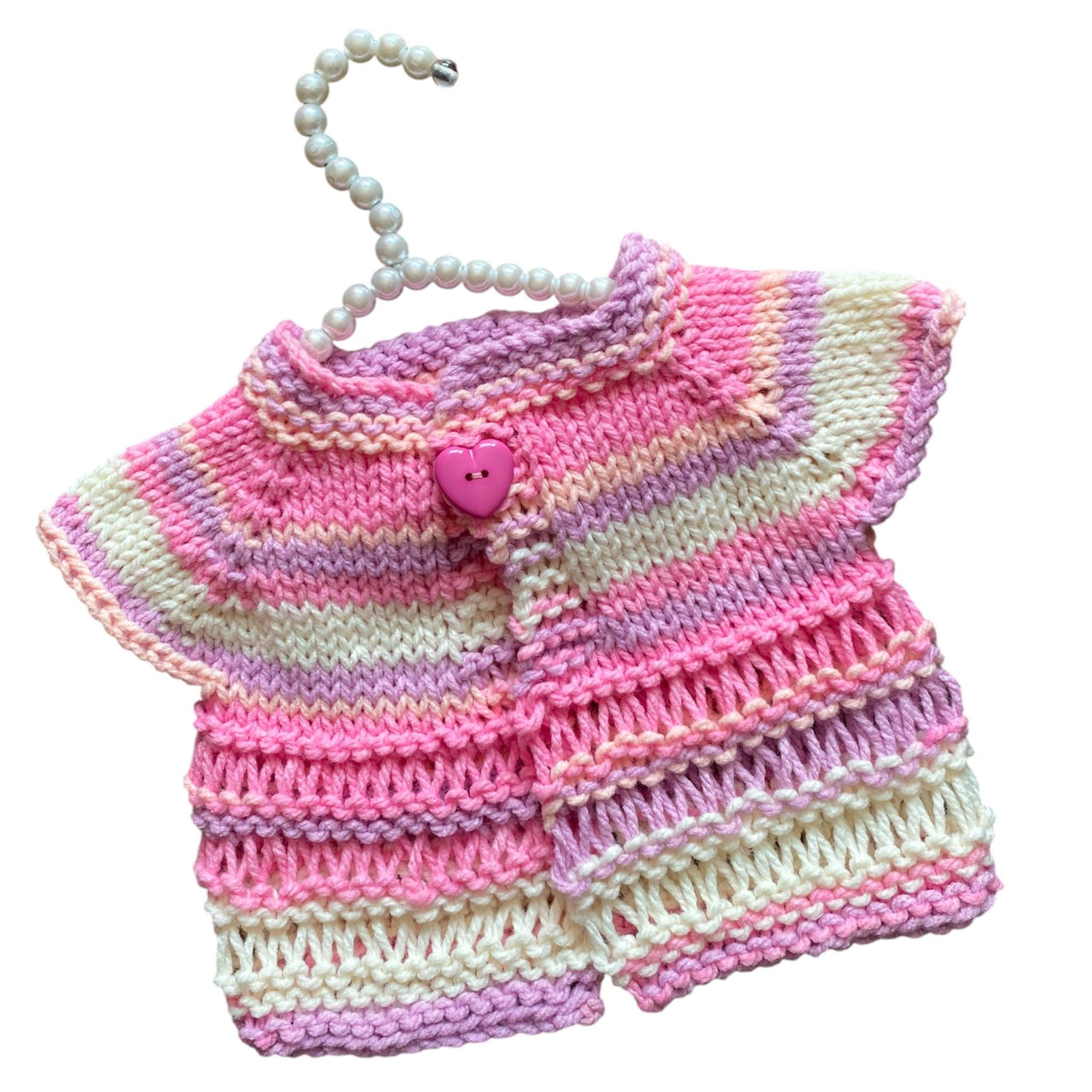 Drop Stitch Chunky Top Down Baby Cardigan