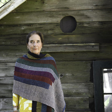Stepwise shawl