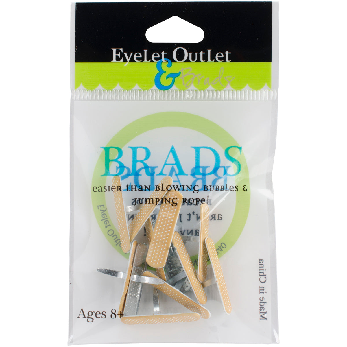 Eyelet Outlet Shape Brads 12/Pkg - Bandaid