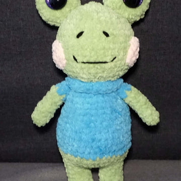 Häkelanleitung Frosch Plüschtoni
