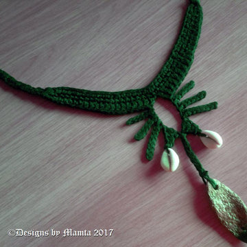 Crochet Necklace Pattern Tribal Spider Jewelry