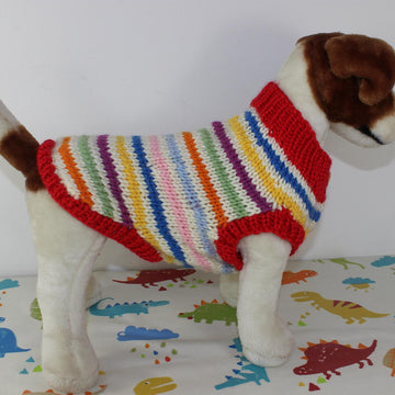 Dog Chunky Stripe Button Up Coat