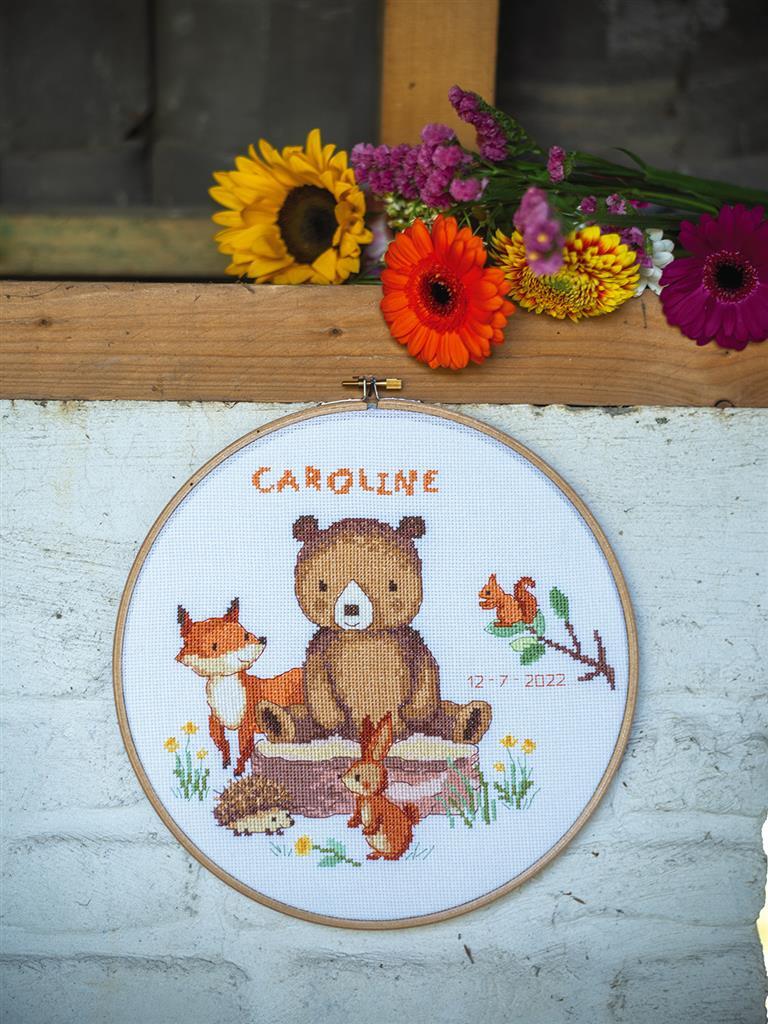 Vervaco Counted Cross Stitch Kit Forest Animals Cross Stitch Kit - 24cm X 24cm/9.6in X 9.6in