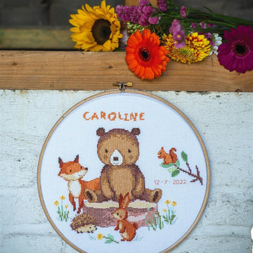 Vervaco Counted Cross Stitch Kit Forest Animals Cross Stitch Kit - 24cm X 24cm/9.6in X 9.6in
