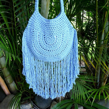 Crochet Boho Tassel Bag