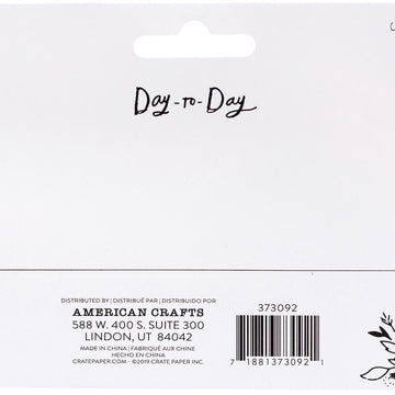 American Crafts Maggie Holmes Day-To-Day Planner Stencil 7"X4.5" - Icon
