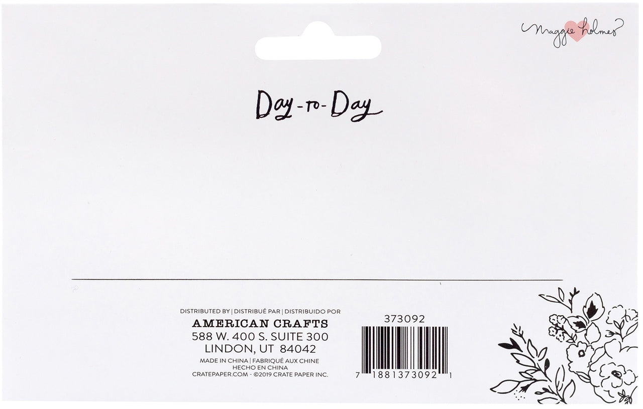 American Crafts Maggie Holmes Day-To-Day Planner Stencil 7"X4.5" - Icon