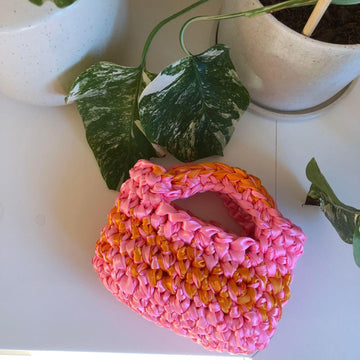 CROCHET PATTERN: Micro chunky satin bag (PDF)