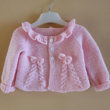 Pink cardigan in Stylecraft DK