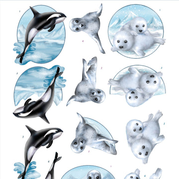 Find It Trading Amy Design Punchout Sheet - Sparkling Sealife, Winter Friends