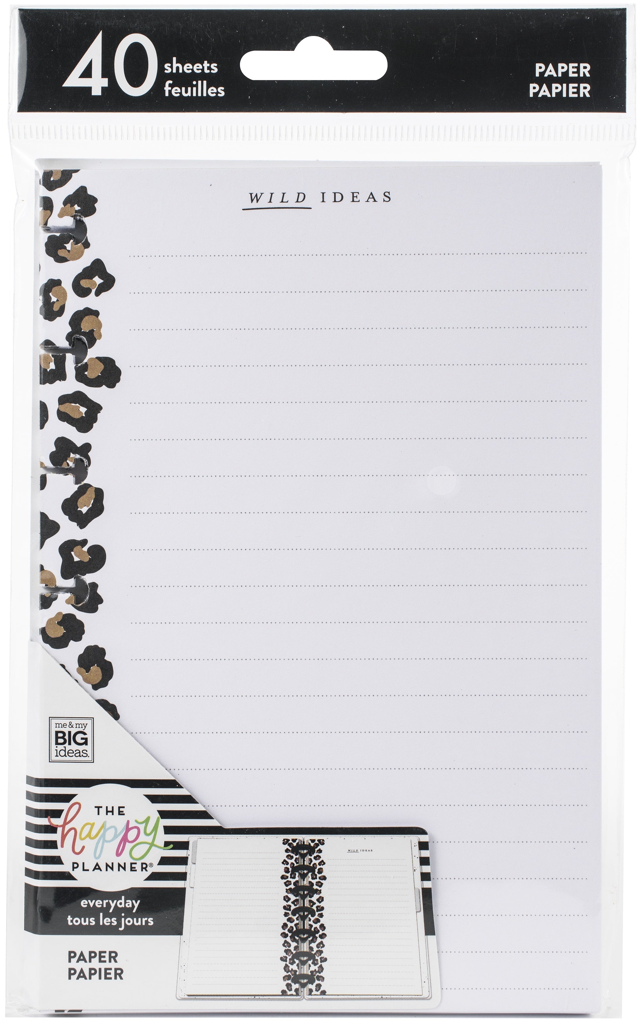 The Happy Planner Mini Fill Paper 4.5"X7" 40/Pkg - Leopard