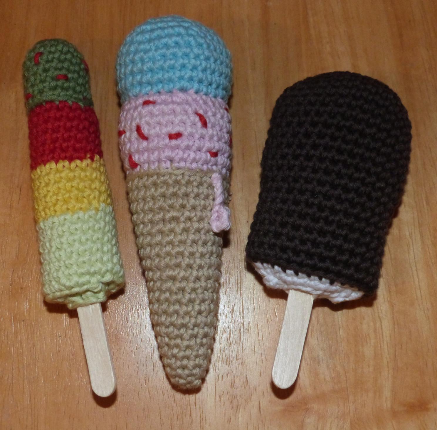 Ice cream crochet pattern