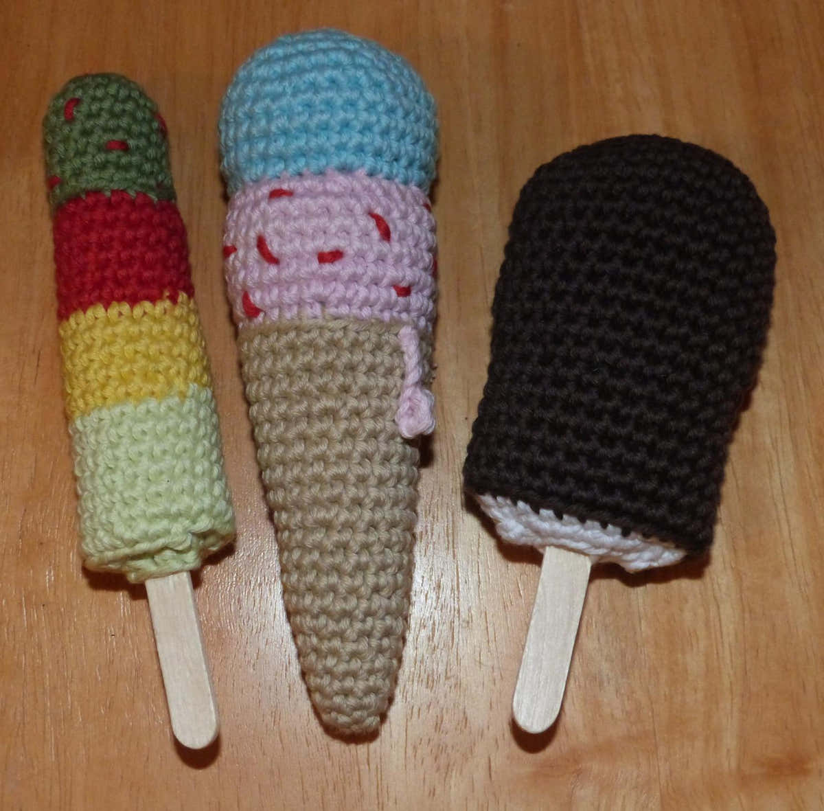 Ice cream crochet pattern