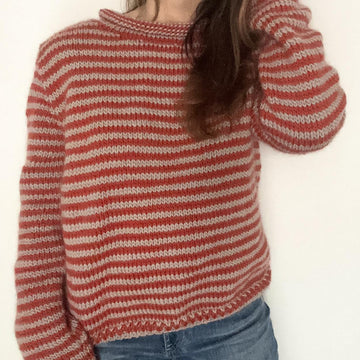 Skinny Stripe Roll Neck
