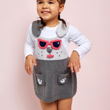Peppy Puppy Pinafore Dress