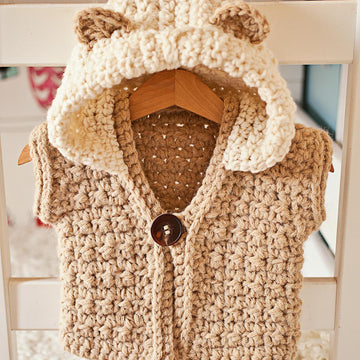 Super Bulky Hooded Vest
