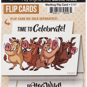 Art Impressions Flip Card Clear Stamp - Warthog
