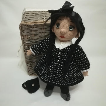 Toy knitting patterns - Wednesday doll clothes