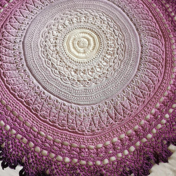 Dahlia Delight Mandala Blanket