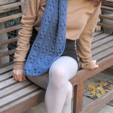 Bobble Diamonds and Posts Scarf