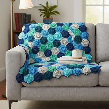 Crochet baby Blanket . Daisy Field Blanket