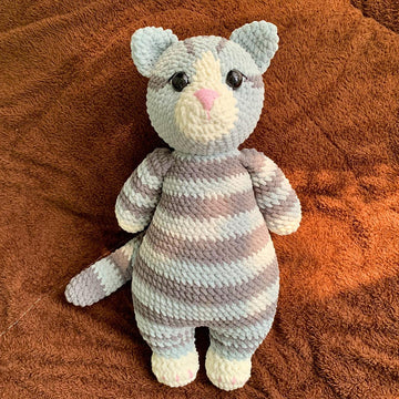 Tabby Cat Amigurumi Doll Plushie
