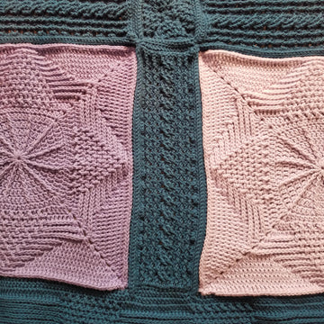 4 Square Textured Blanket