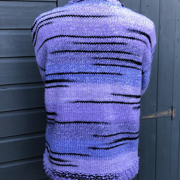 Boxy Jacket with Blackberry Stitch Borders