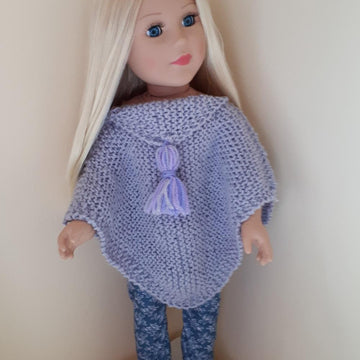 Parma Violet Poncho for Doll