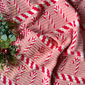 Candy Cane Lane Blanket