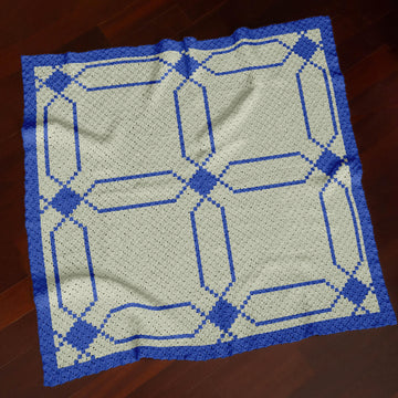 Geometric Blanket C2C CROCHET PATTERN Istanbul Afghan Bed cover Throw Pixel Design