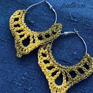 142. Hoop Festive Lotus Earrings