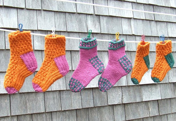 Partridge & Twisted Rib Socks