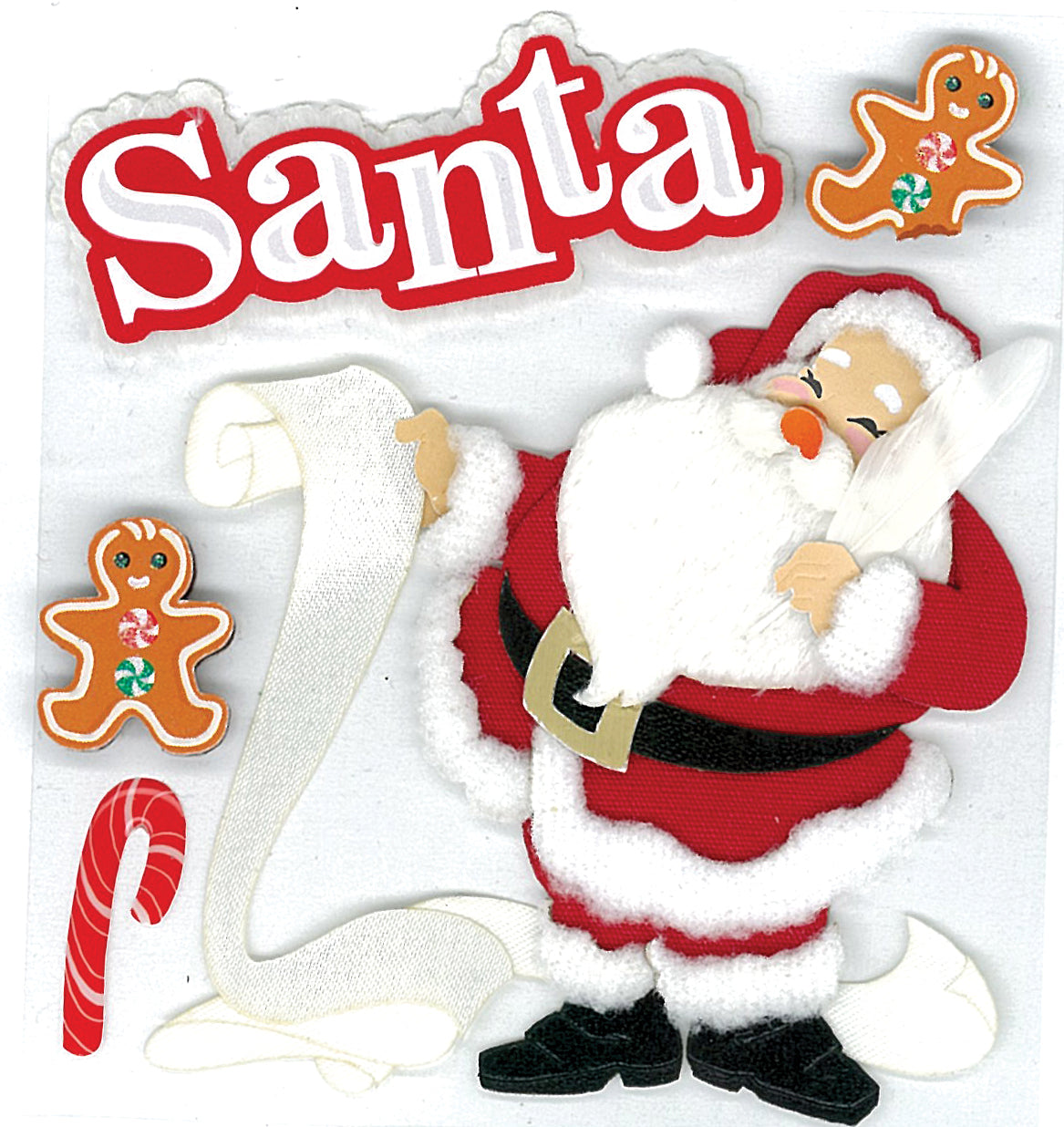 Jolee's Boutique Dimensional Stickers - Classic Santa