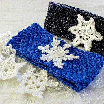 Snowflake Ear Warmer/ Headband