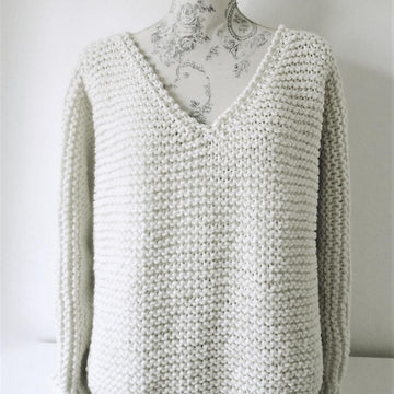 Chunky V Neck Sweater