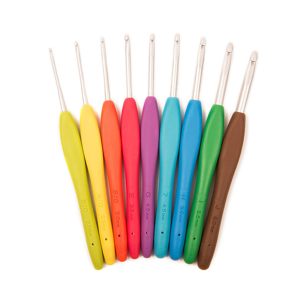 Clover Amour Aluminum Crochet Hook (14cm)