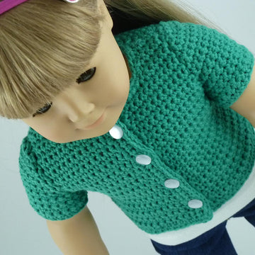 Classic Cardigan Sweater - 18" American Girl Doll