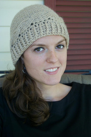 Comfy Alpaca Cabled Cap