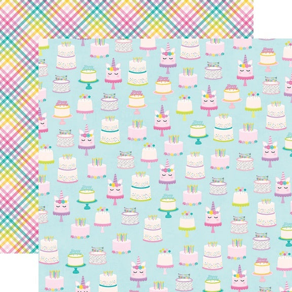 Simple Stories Magical Birthday Double-Sided Cardstock 12"X12" 25/Pkg - Make A Wish