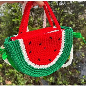 Watermelon Slice Bag Crochet Pattern PDF